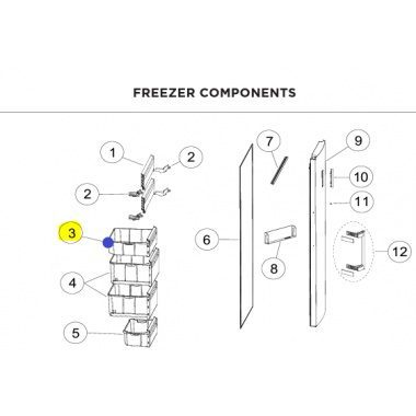 Haier HVF260SS2 Freezer DRAWER ASSY TOP H0070205257